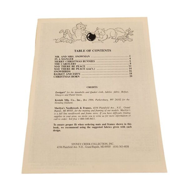 Stoney Creek Collection Tidings of Joy Cross Stitch Pattern Book #90 - Picture 2 of 4